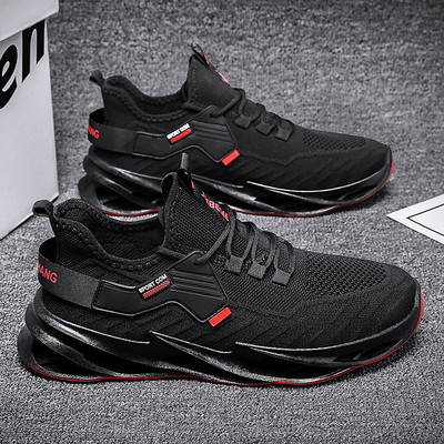 Mrežaste tenisice za muškarce sport i casual s visokim potplatom