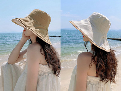 Слънцезащитна шапка с голяма периферия