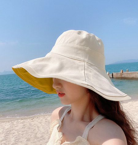 Слънцезащитна шапка с голяма периферия