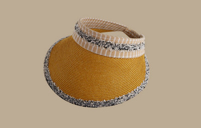 Ženski slamnati šešir - sa šilterom