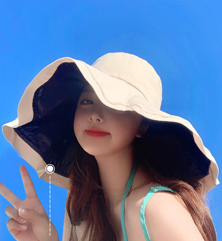 Дамска шапка с UV-защита-изчистен модел