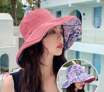 Ženski ležerni šešir s velikim obodom i printom