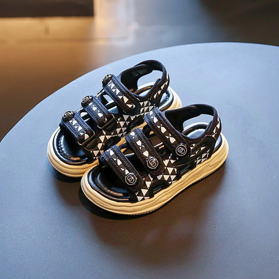 Сандали за момиче - с мека подметка и велкро закопчаване