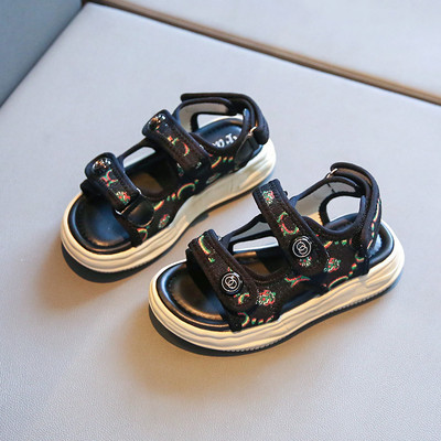 Сандали за момиче - с мека подметка и велкро закопчаване