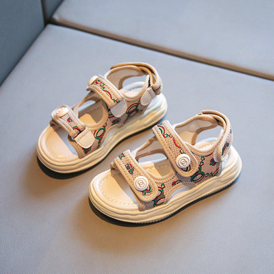 Сандали за момиче - с мека подметка и велкро закопчаване