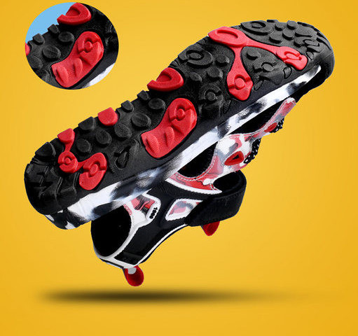 Fiú szandál eko bőrből és hálós anyagból