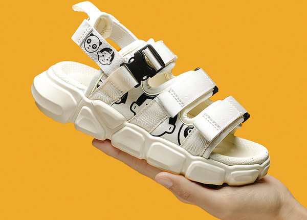 Sportos gyerekszandál fiúknak - puha talppal