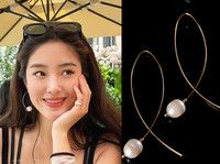 Új, arany színű női fülbevaló modell