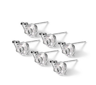 Kis elegáns fülbevaló különböző formájú ezüst színben