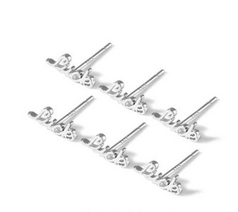 Kis elegáns fülbevaló különböző formájú ezüst színben