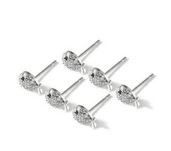 Kis elegáns fülbevaló különböző formájú ezüst színben