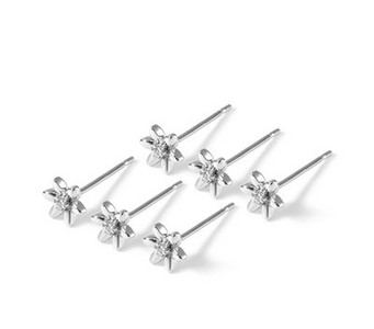 Kis elegáns fülbevaló különböző formájú ezüst színben