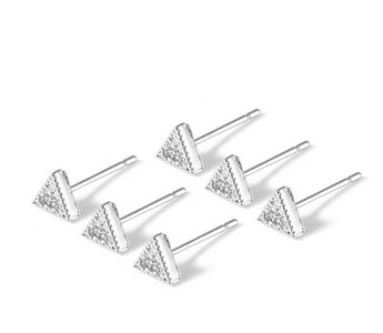 Kis elegáns fülbevaló különböző formájú ezüst színben