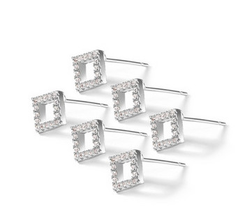 Kis elegáns fülbevaló különböző formájú ezüst színben