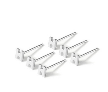 Kis elegáns fülbevaló különböző formájú ezüst színben