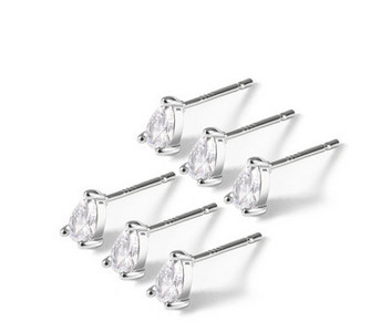 Kis elegáns fülbevaló különböző formájú ezüst színben