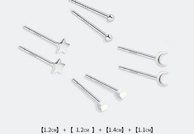 Kis női fülbevaló ezüst színben