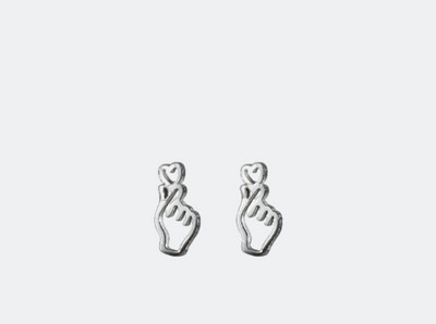 Kis női fülbevaló ezüst színben