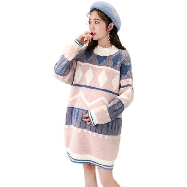 Šiltas kalėdinis megztinis nėščiosioms