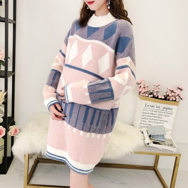 Šiltas kalėdinis megztinis nėščiosioms