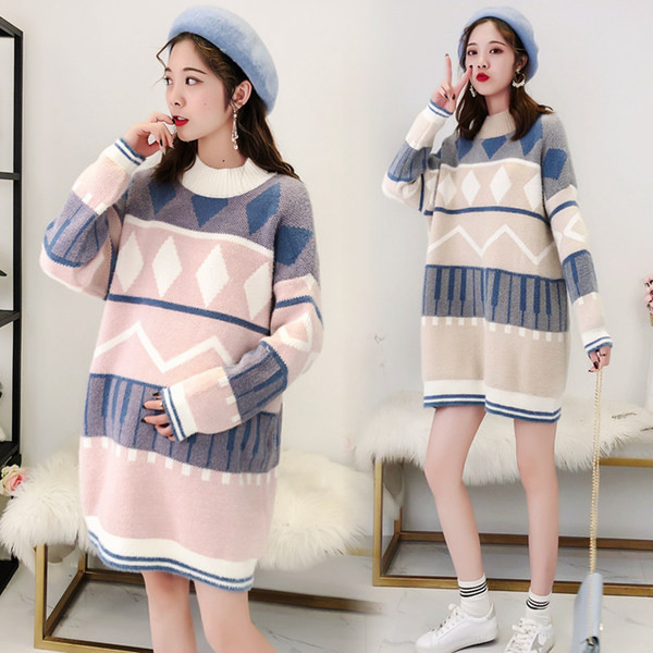 Šiltas kalėdinis megztinis nėščiosioms