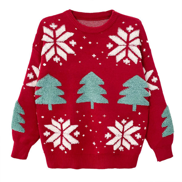 Kismama karácsonyi pulóver ovális nyakkivágással