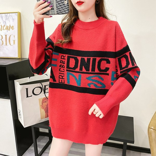 Téli pulóver terhes nőknek felirattal