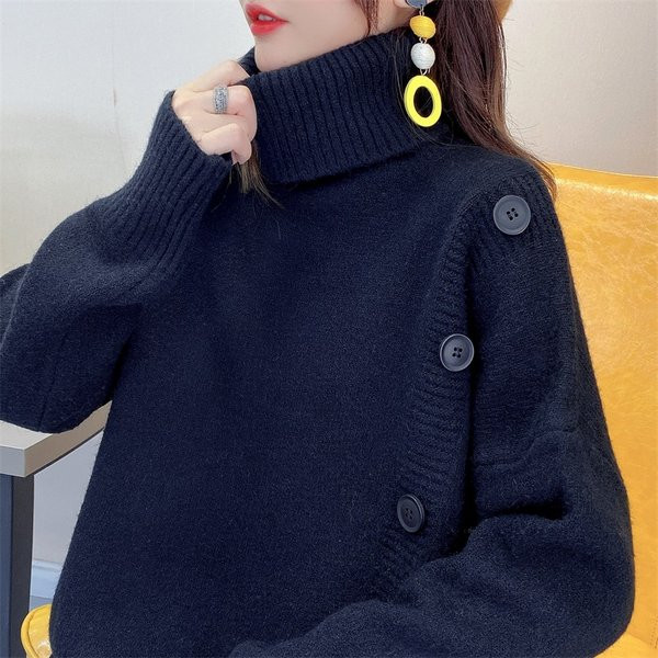 Nėščiųjų megztinis su sagomis