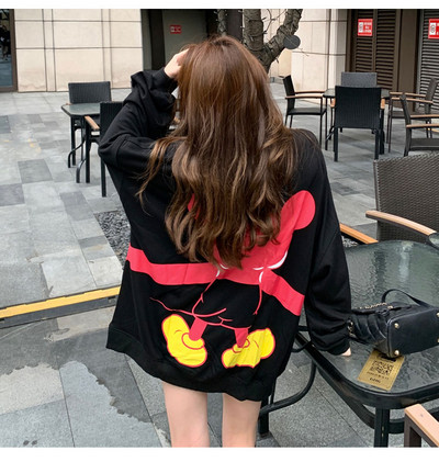 Női kismama pulóver - közepes hosszúságú plusz méretű