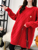 Új modell női kötött pulóver terhes nők számára