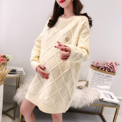 Új modell női kötött pulóver terhes nők számára