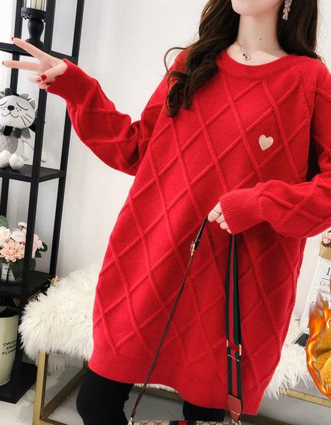 Új modell női kötött pulóver terhes nők számára