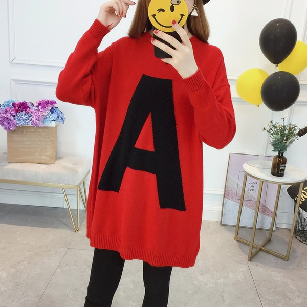 Új modell női pulóver ovális nyakkivágással - többféle színben