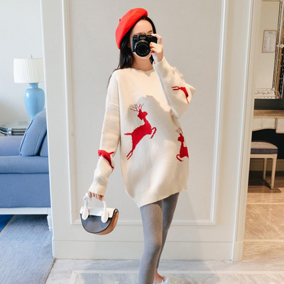 Γυναικείο πουλόβερ για εγκύους - μεσαίου μήκους