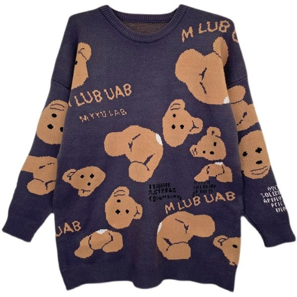 Női pulóver terhes nőknek - kerek nyakkivágással