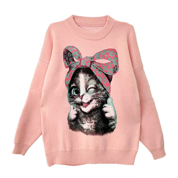 Pulóver terhes nőknek - kerek nyakkivágással