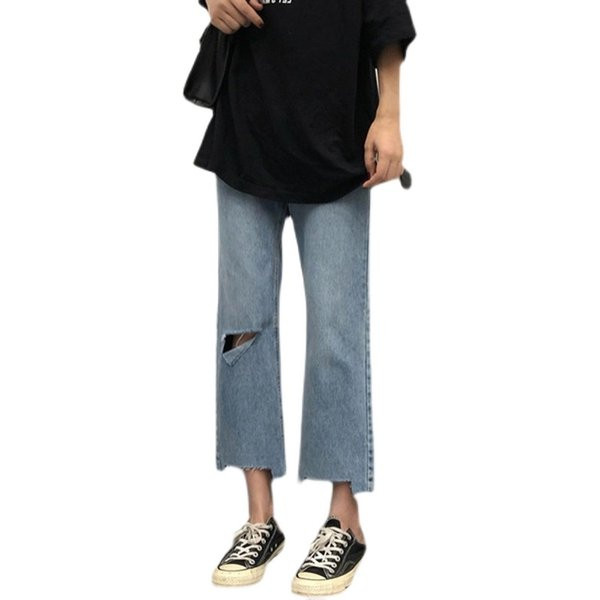 Novi model ženskih traperica sa poderanim motivima za trudnice