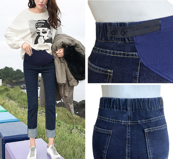 Γυναικείο τζιν για εγκύους με ελαστική μέση