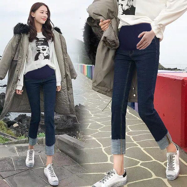 Γυναικείο τζιν για εγκύους με ελαστική μέση