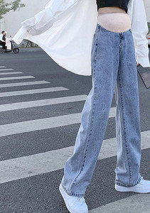 Új modell női rugalmas derekú kismamafarmer