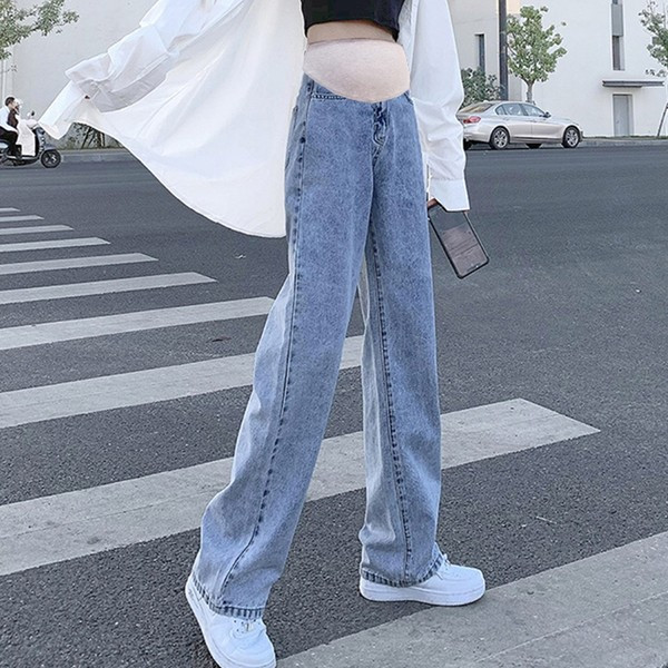 Új modell női rugalmas derekú kismamafarmer