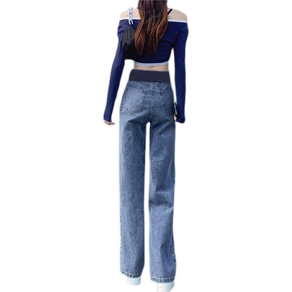 Új modell női rugalmas derekú kismamafarmer