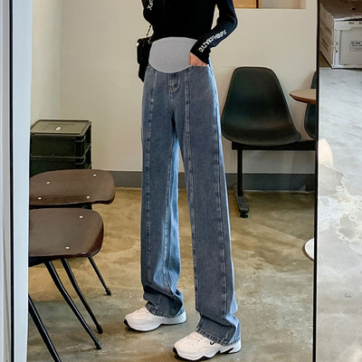 Női farmer terhes nőknek - vékony, két színben