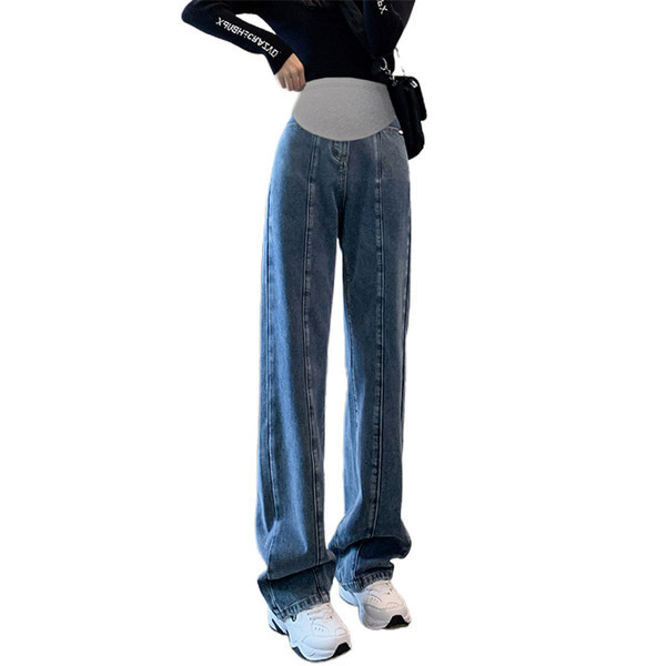 Női farmer terhes nőknek - vékony, két színben