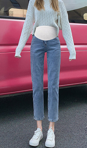 Νέο μοντέλο τζιν εγκυμοσύνης με ελαστική μέση