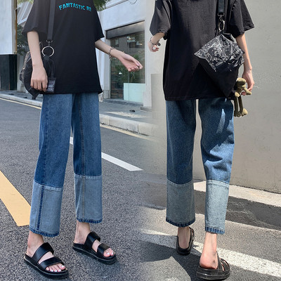 Női farmer terhes nőknek magas derékkal - egyenes és bő modell