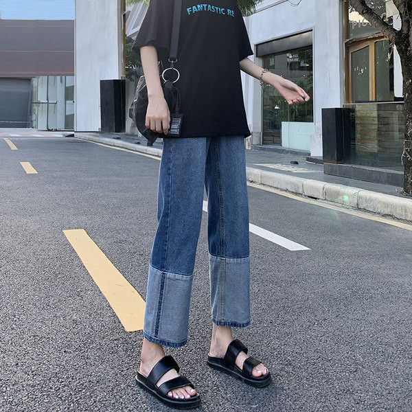 Női farmer terhes nőknek magas derékkal - egyenes és bő modell