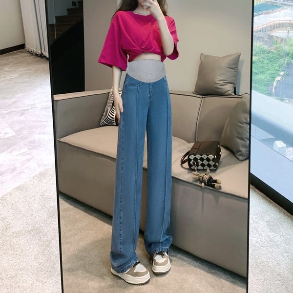 Τζιν για εγκύους - φαρδύ μοντέλο