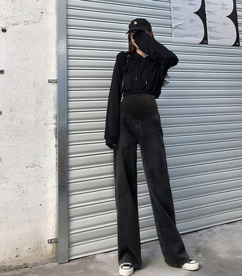 Τζιν για εγκύους με ψηλόμεσο - φαρδύ μοντέλο