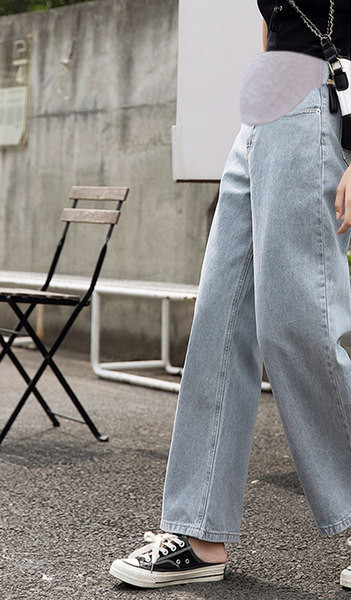 Τζιν για εγκύους με ψηλόμεσο - φαρδύ μοντέλο